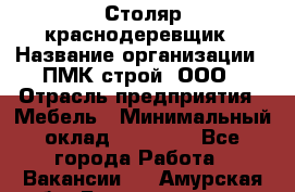 Столяр-краснодеревщик › Название организации ­ ПМК-строй, ООО › Отрасль предприятия ­ Мебель › Минимальный оклад ­ 80 000 - Все города Работа » Вакансии   . Амурская обл.,Благовещенск г.